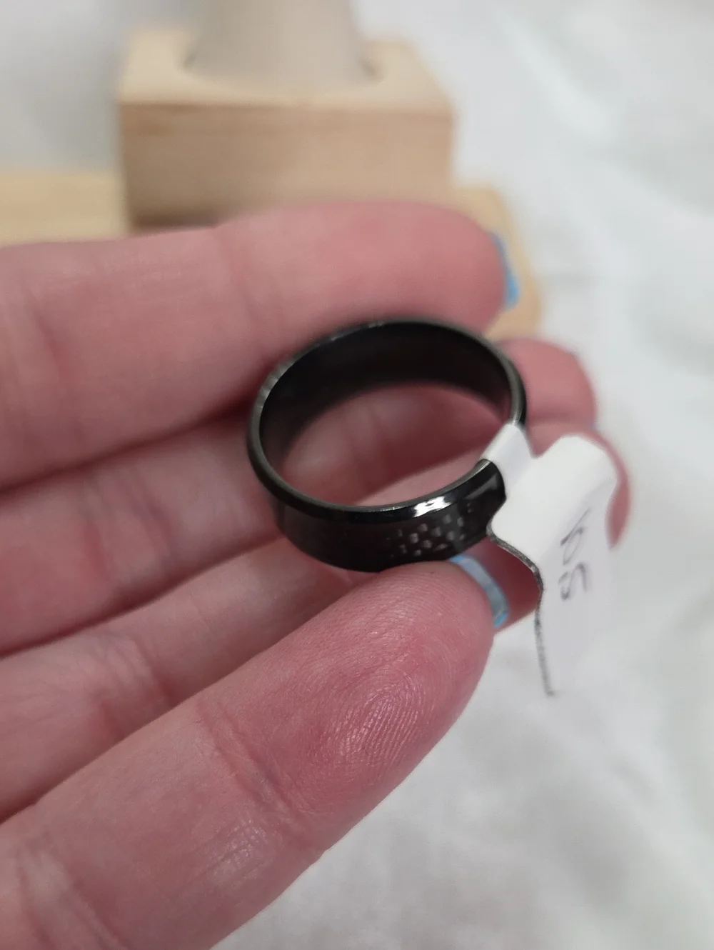 Men's or Unisex Black Gray Design Ring Stainless Steel Band Ring Wedding Band
